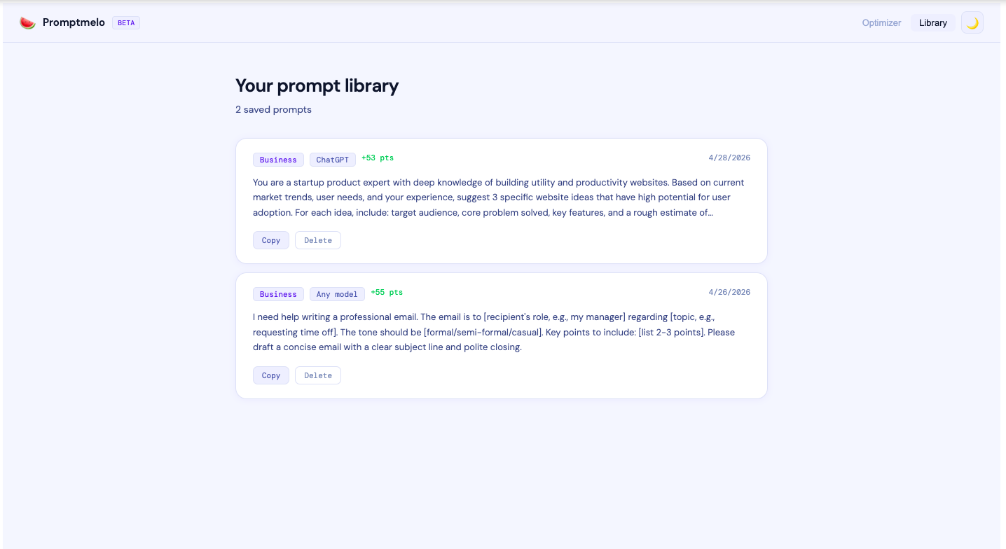 Promptmelo.com gallery image