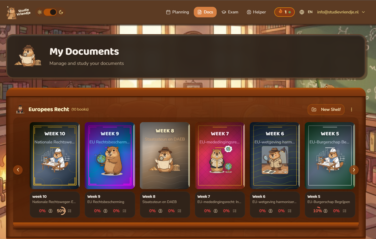 Studievriendje.nl - Screenshot 2 showing product features and functionality