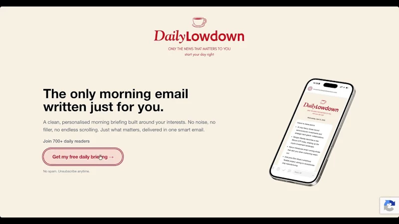 Daily Lowdown screenshot 1 (video preview)