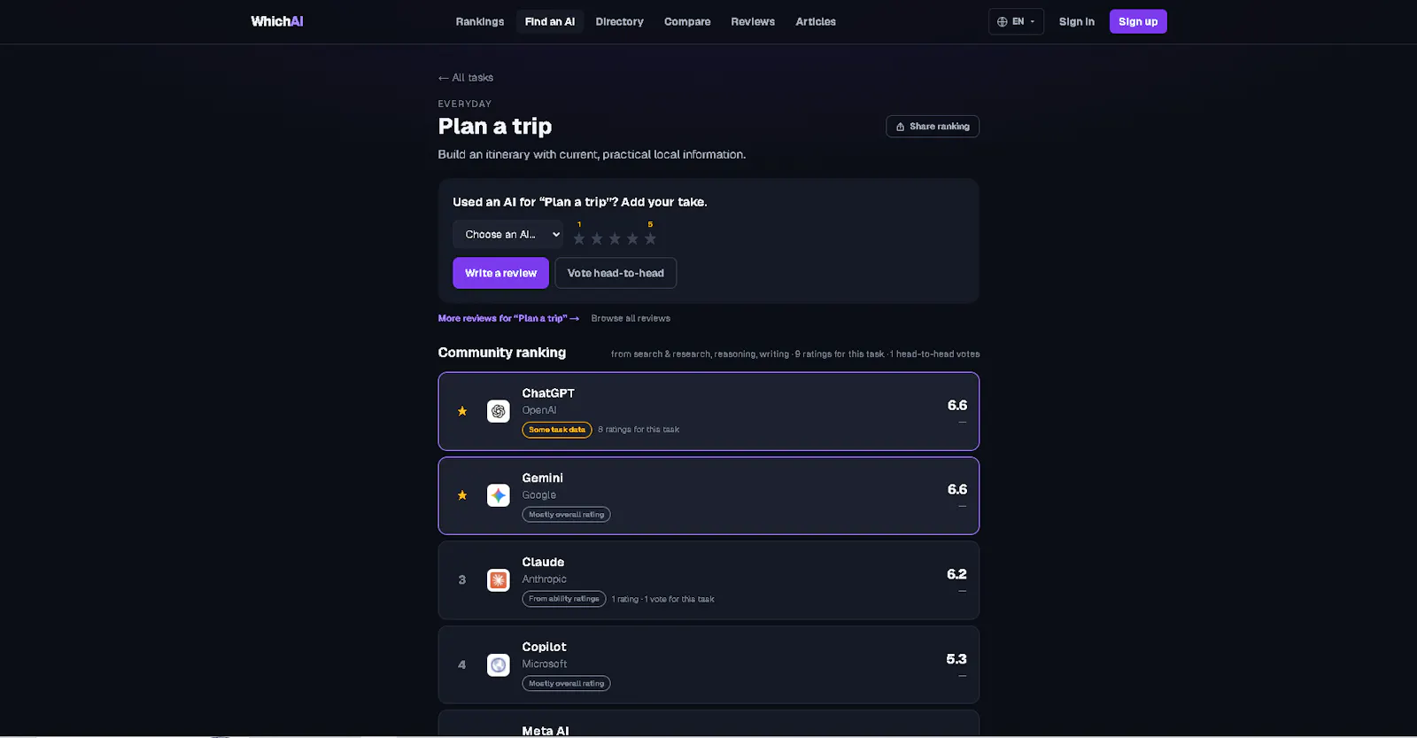 WhichAi screenshot 2