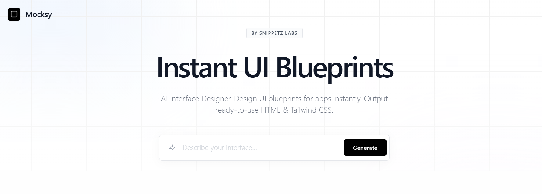 Mocksy — Create UI Wireframes & Layouts - Main product screenshot demonstrating key features and user interface