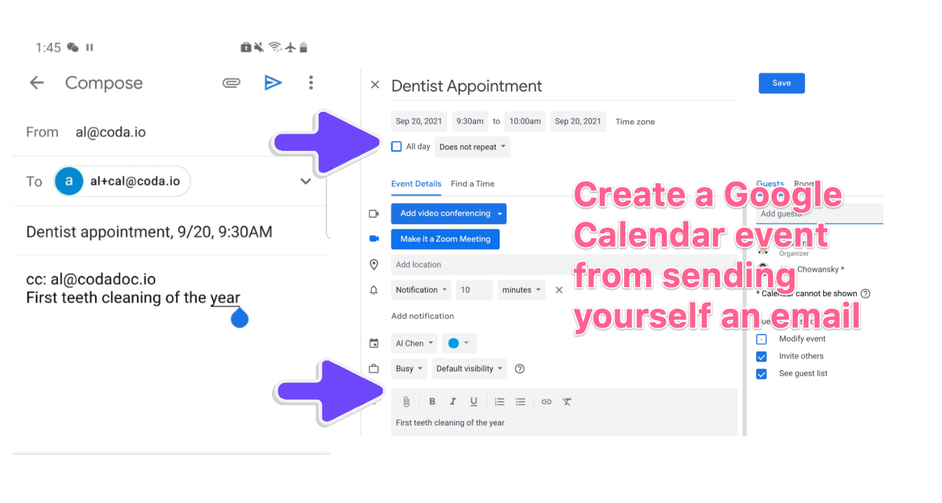 Gmail to GCal gallery image