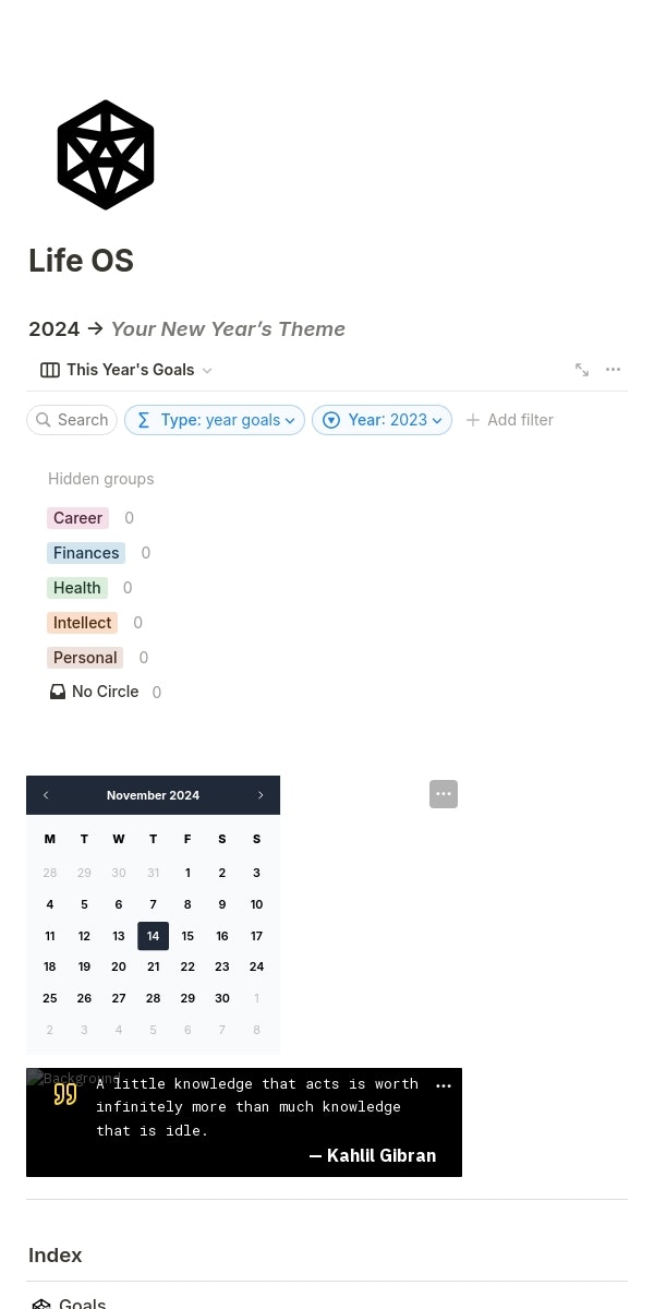 Life os notion template  gallery image