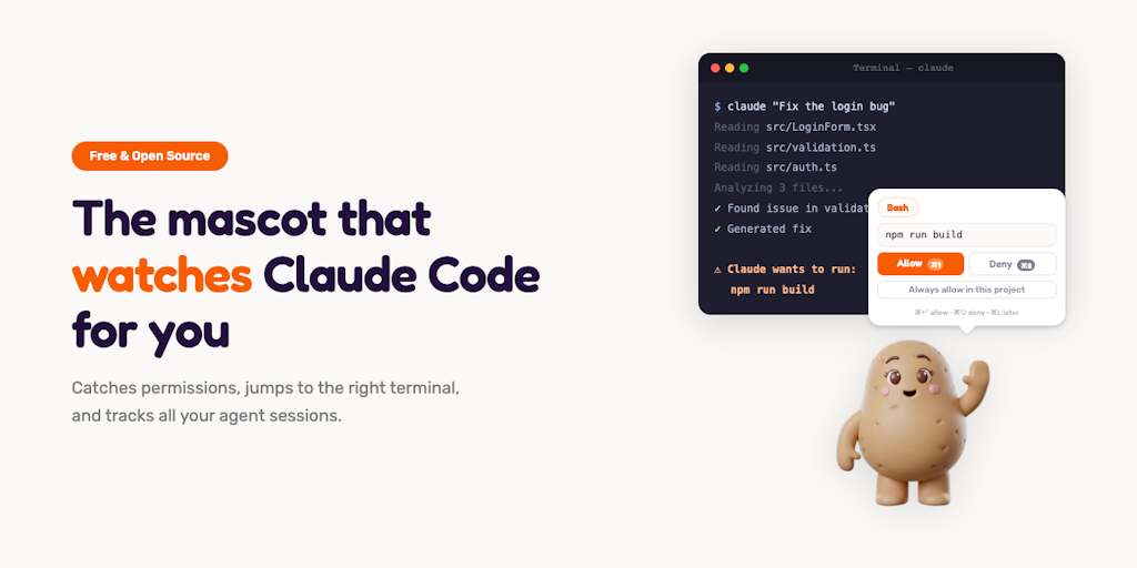 Masko Code: A mascot that watches Claude Code for you | Product Hunt