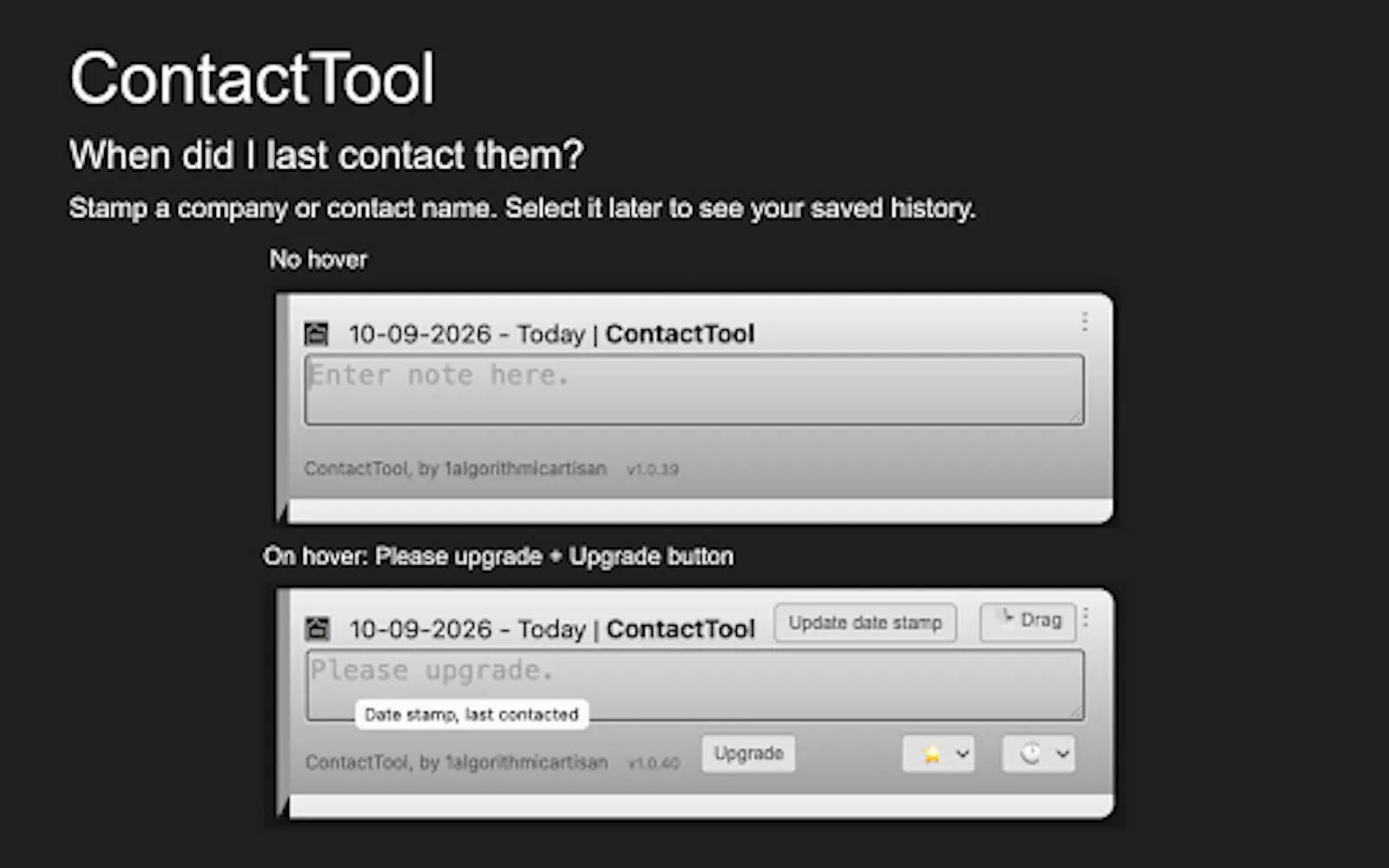 ContactTool™ screenshot 2