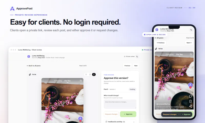 ApprovePost screenshot 3