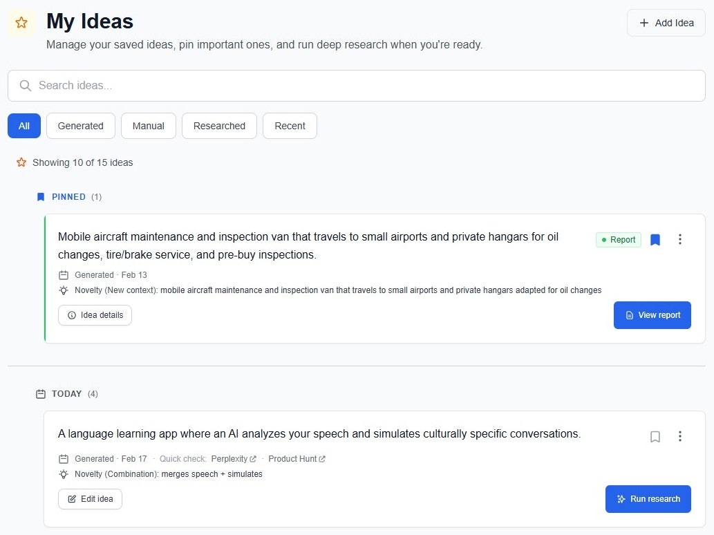 IdeaScope - Screenshot 4 showing product features and functionality