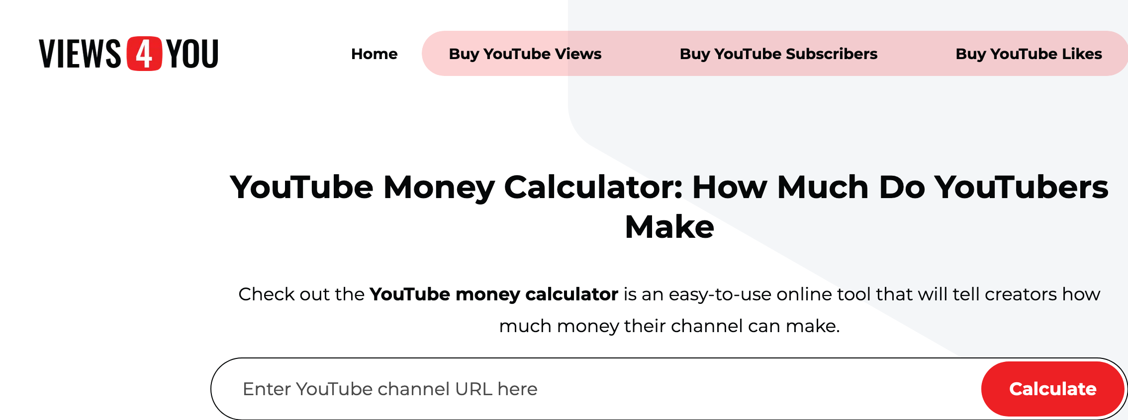 startuptile YouTube Money Calculator by Views4You-Tool to calculate how much money YouTubers make