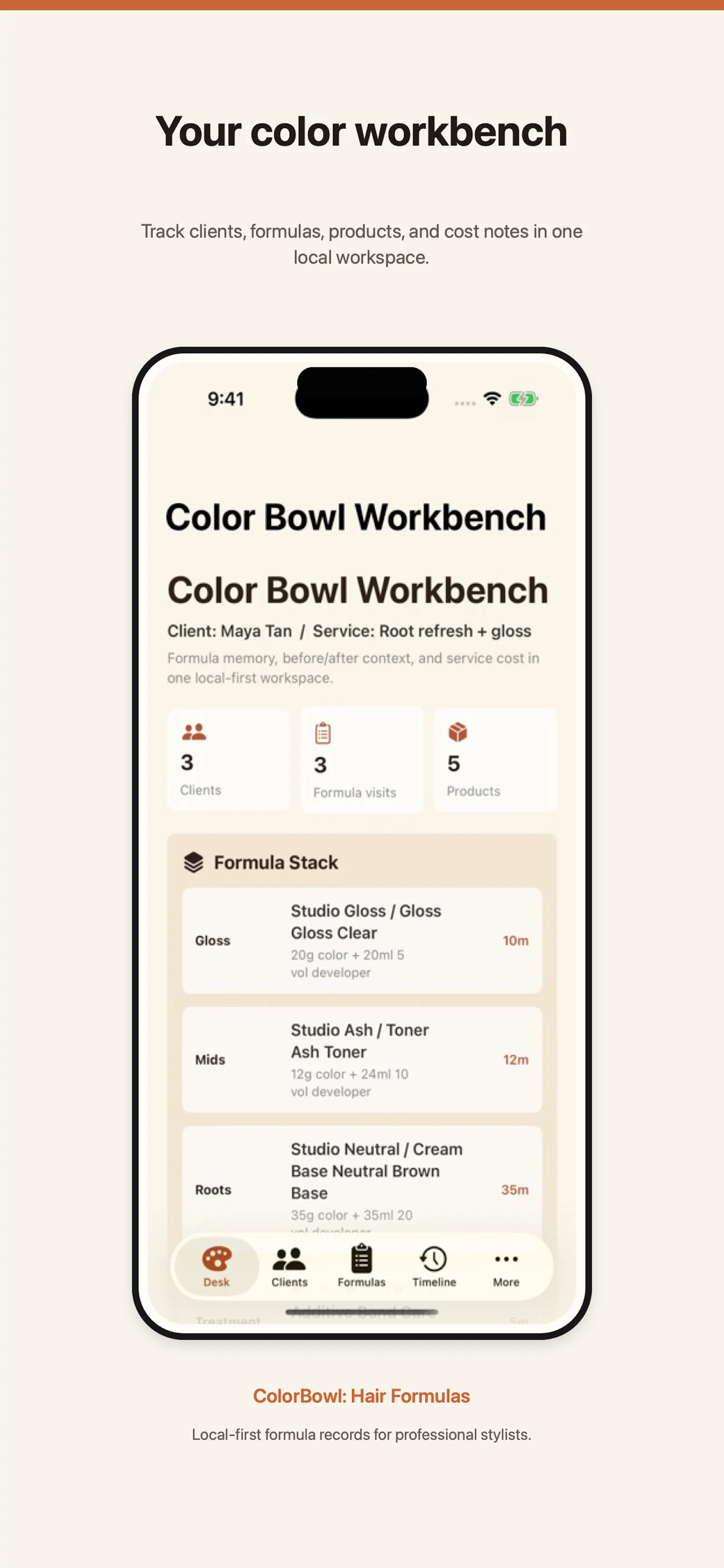 ColorBowl: Hair Formulas screenshot 2