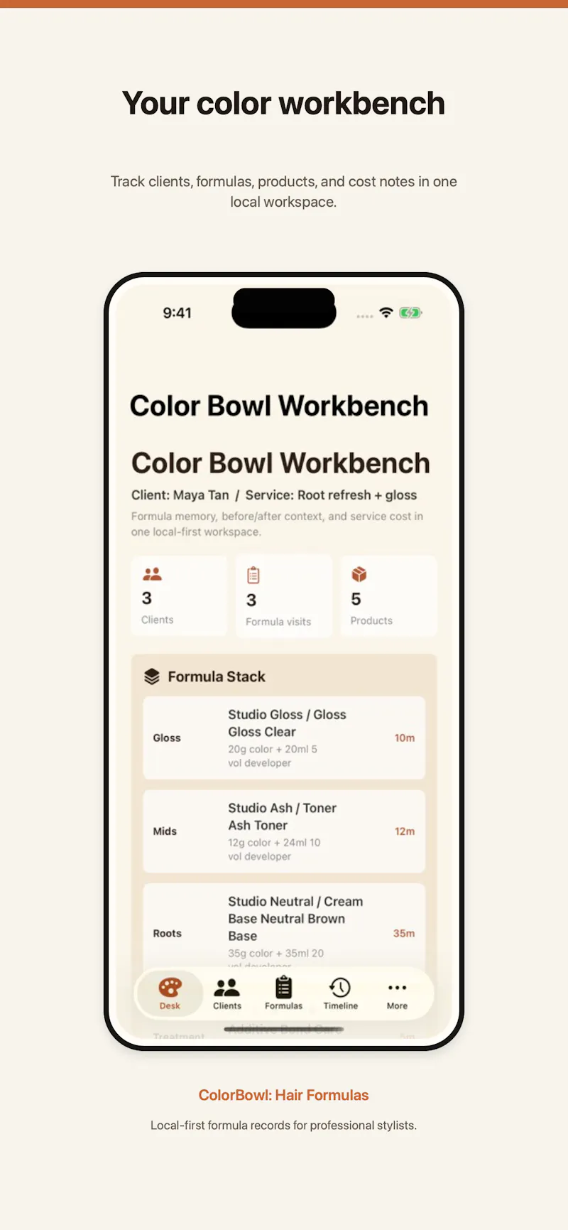 ColorBowl: Hair Formulas screenshot 2