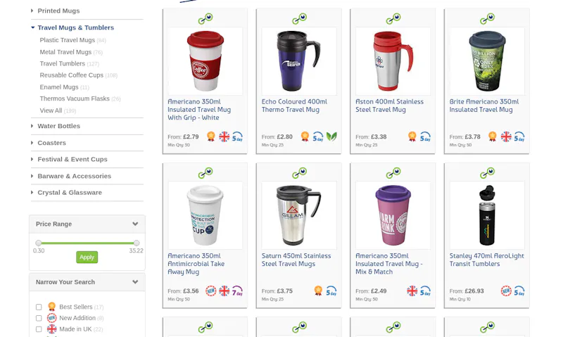 GoPromotional Travel Mugs screenshot 2