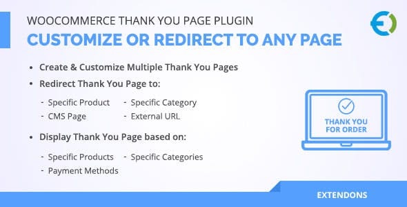 WooCommerce Thank You Page URL Plugin
