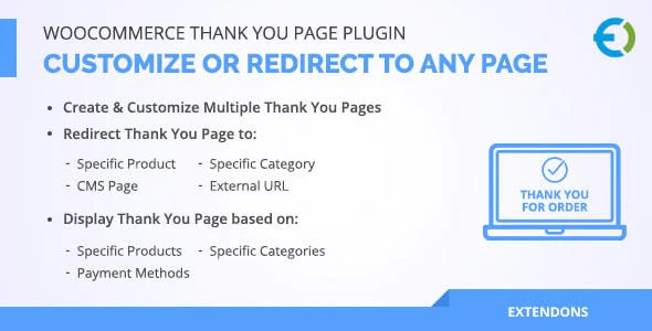 WooCommerce Thank You Page URL Plugin
