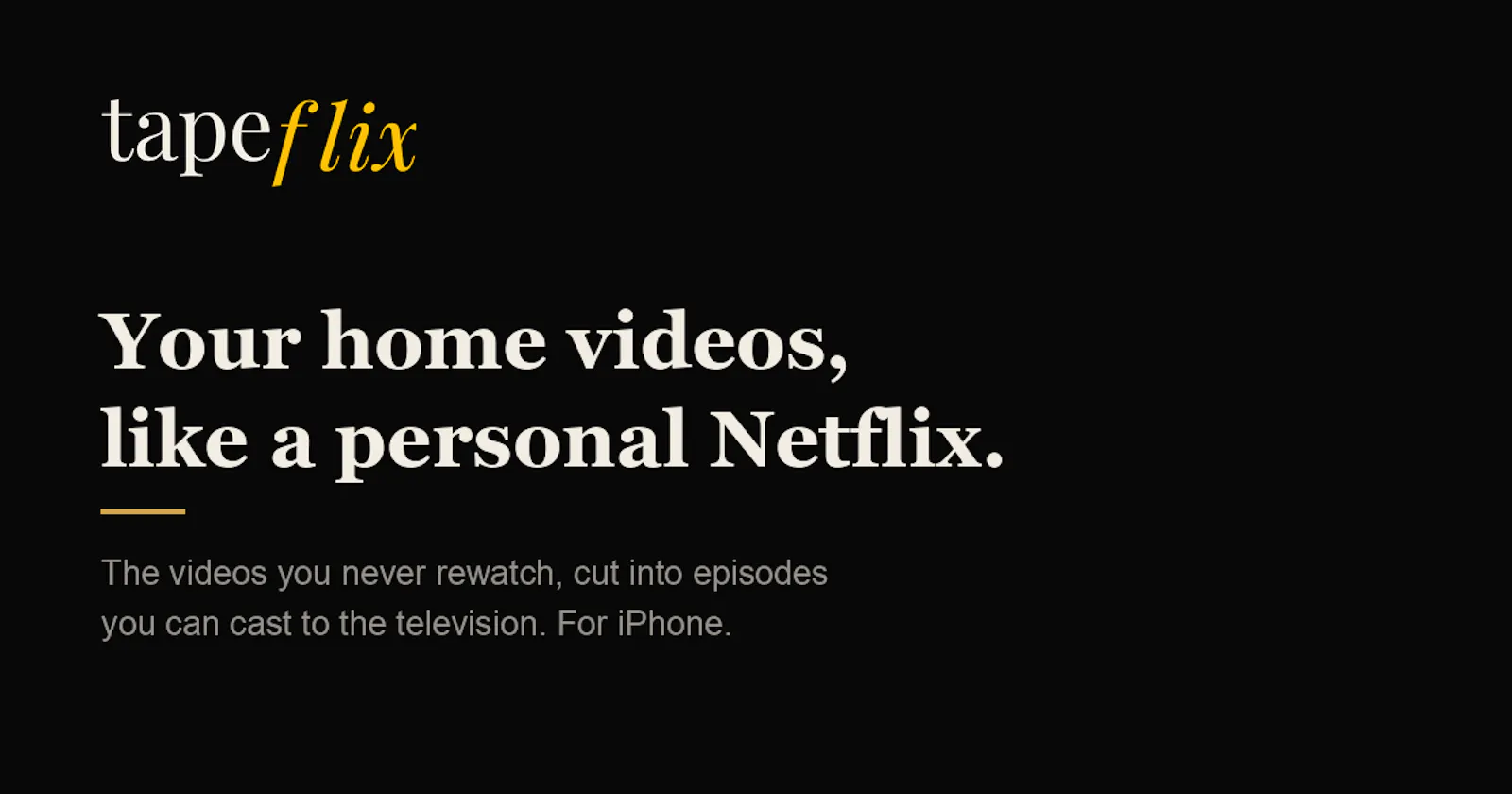 Tapeflix screenshot 1