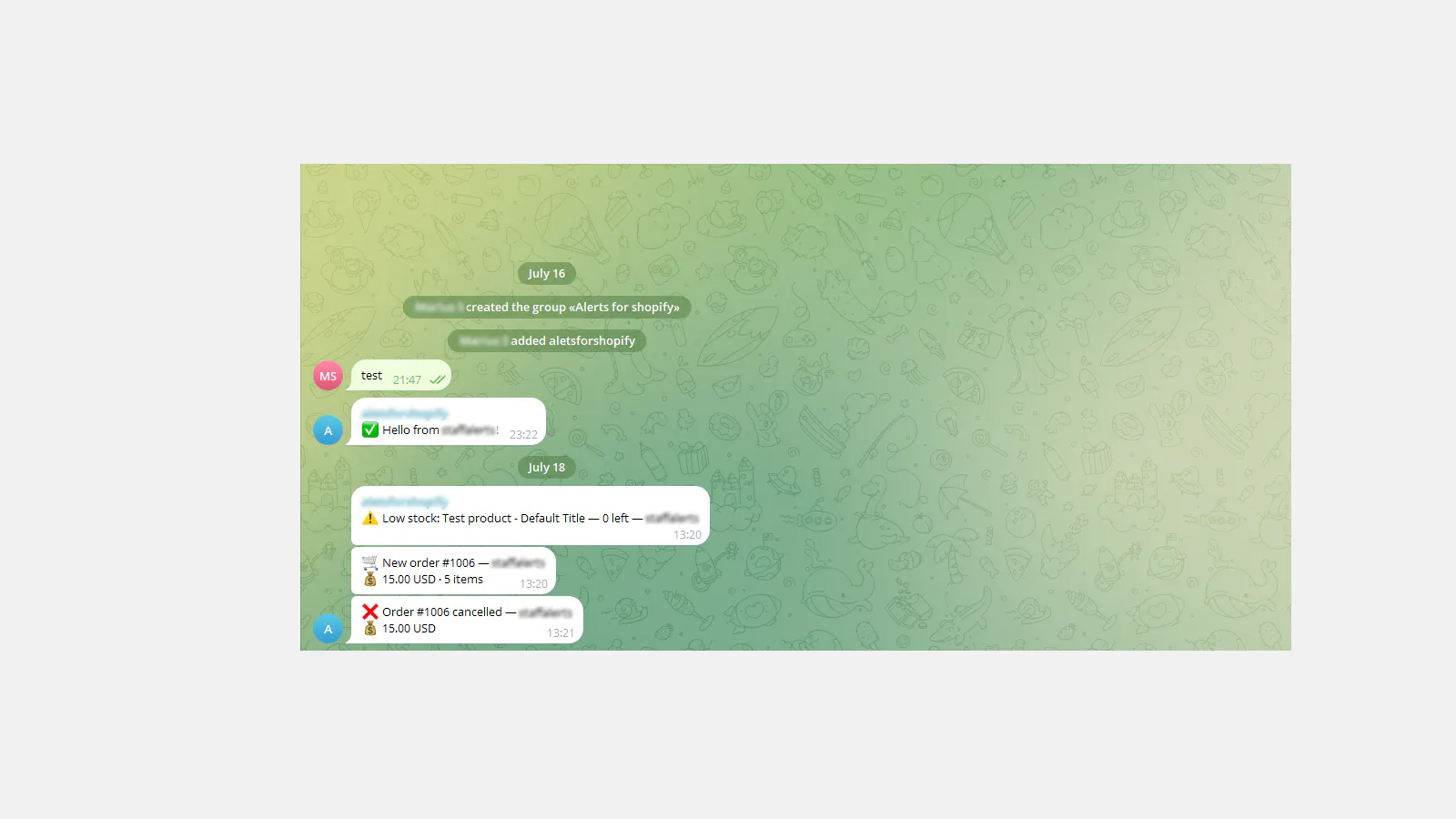 Telegram Order Alerts (Dingio) gallery image