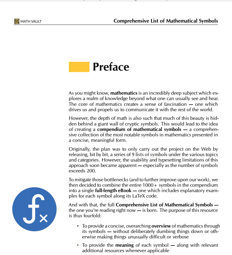 Comprehensive List of Math Symbols gallery image