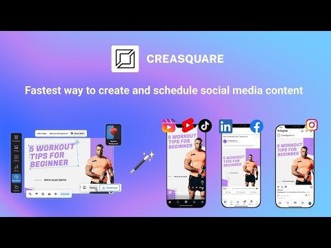 startuptile Creasquare-Create and schedule social media content with AI