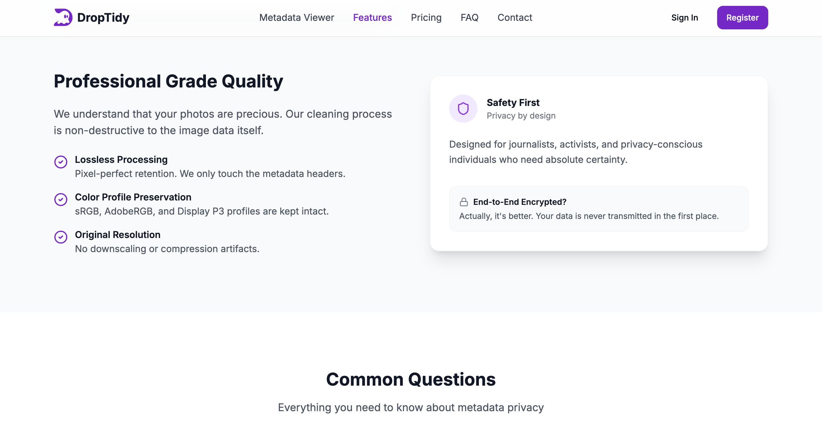DropTidy gallery image