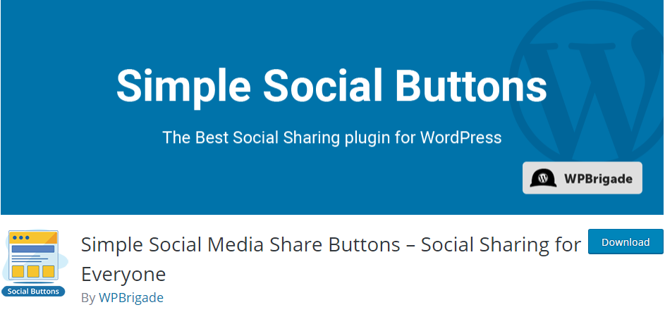 Simple Social Media Share Buttons gallery image
