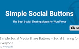 Simple Social Media Share Buttons media 2