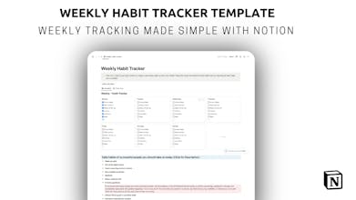 Weekly Habit Tracker gallery image