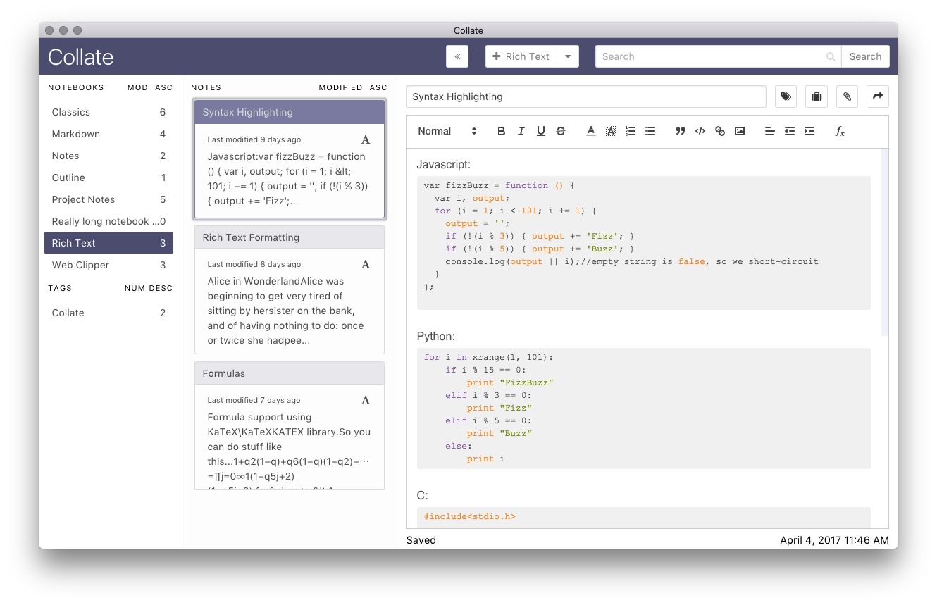 Collate Notes gallery image
