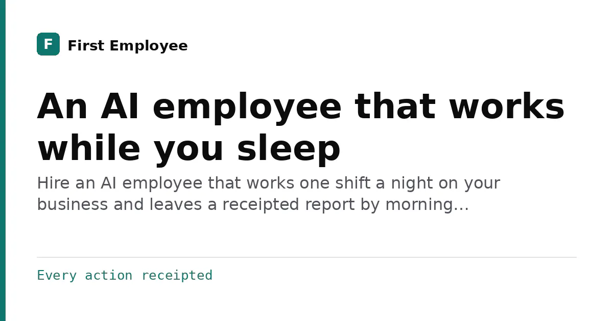 First Employee gallery image