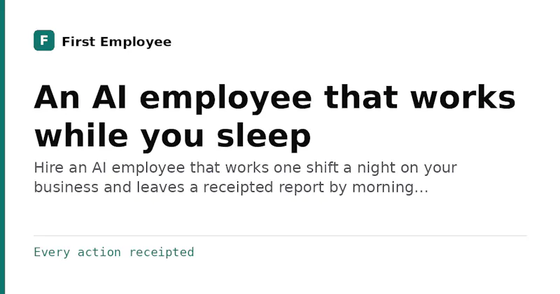 First Employee screenshot 1