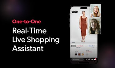 One-to-one Live Shopping Assistant - Experience personalized shopping with a chat interface connecting customers to expert sales associates in real time. 