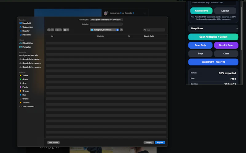 IG Comment Reply Collector Pro screenshot 3