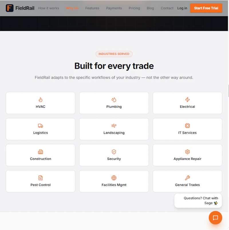 FieldRail screenshot 3