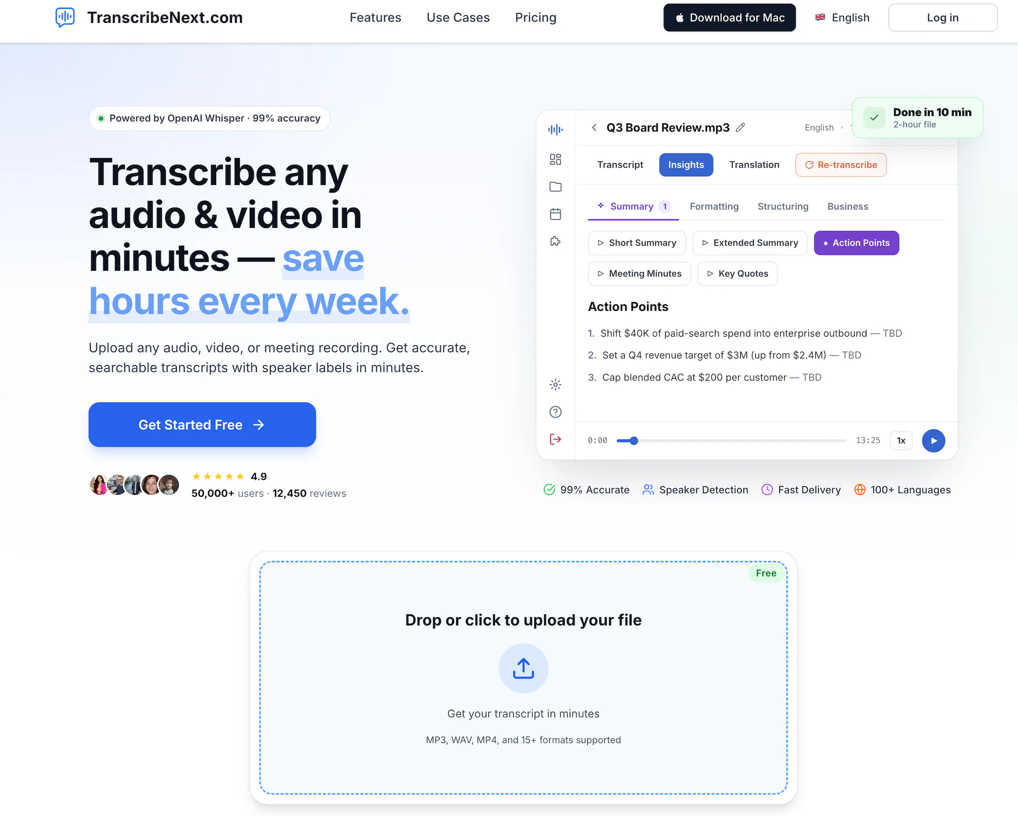 TranscribeNext.com gallery image