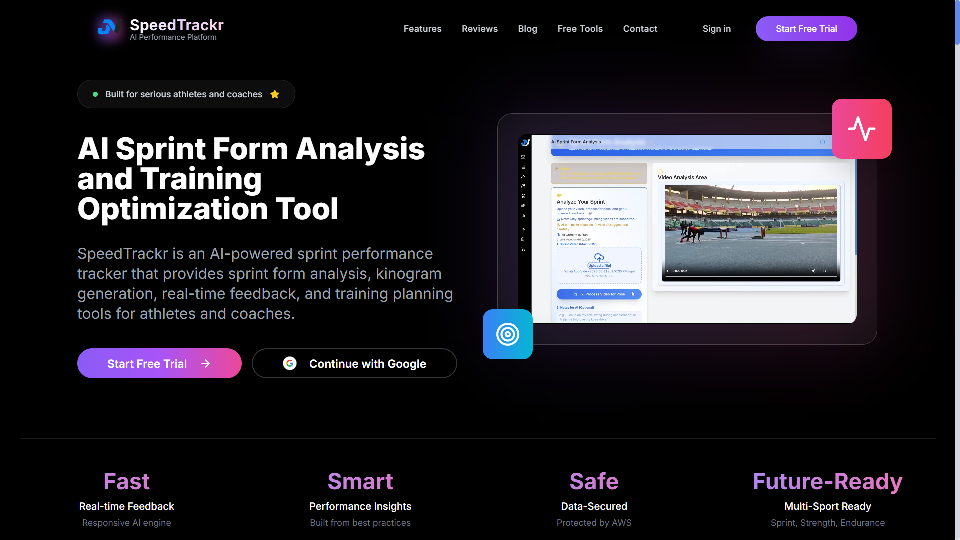 SpeedTrackr - Daha akıllı tren.Daha hızlı sprint.AI tarafından desteklenmektedir medya 1