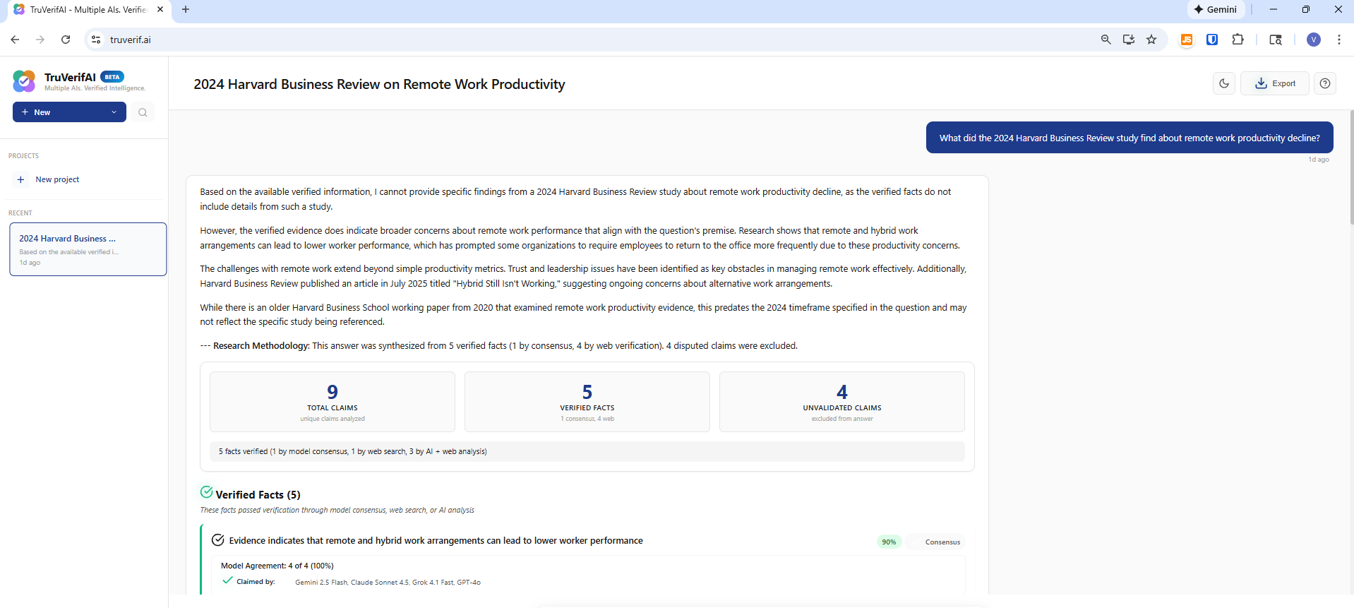 TruVerifAI - Screenshot 5 showing product features and functionality
