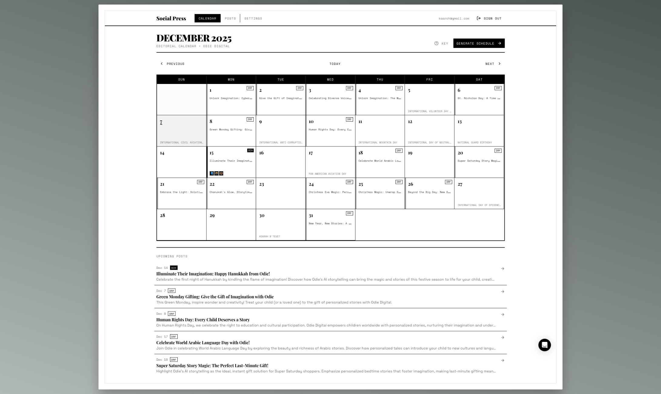Social Press - Main product screenshot demonstrating key features and user interface