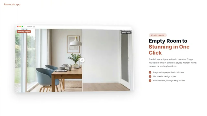 RoomLab.app screenshot 1 (video preview)