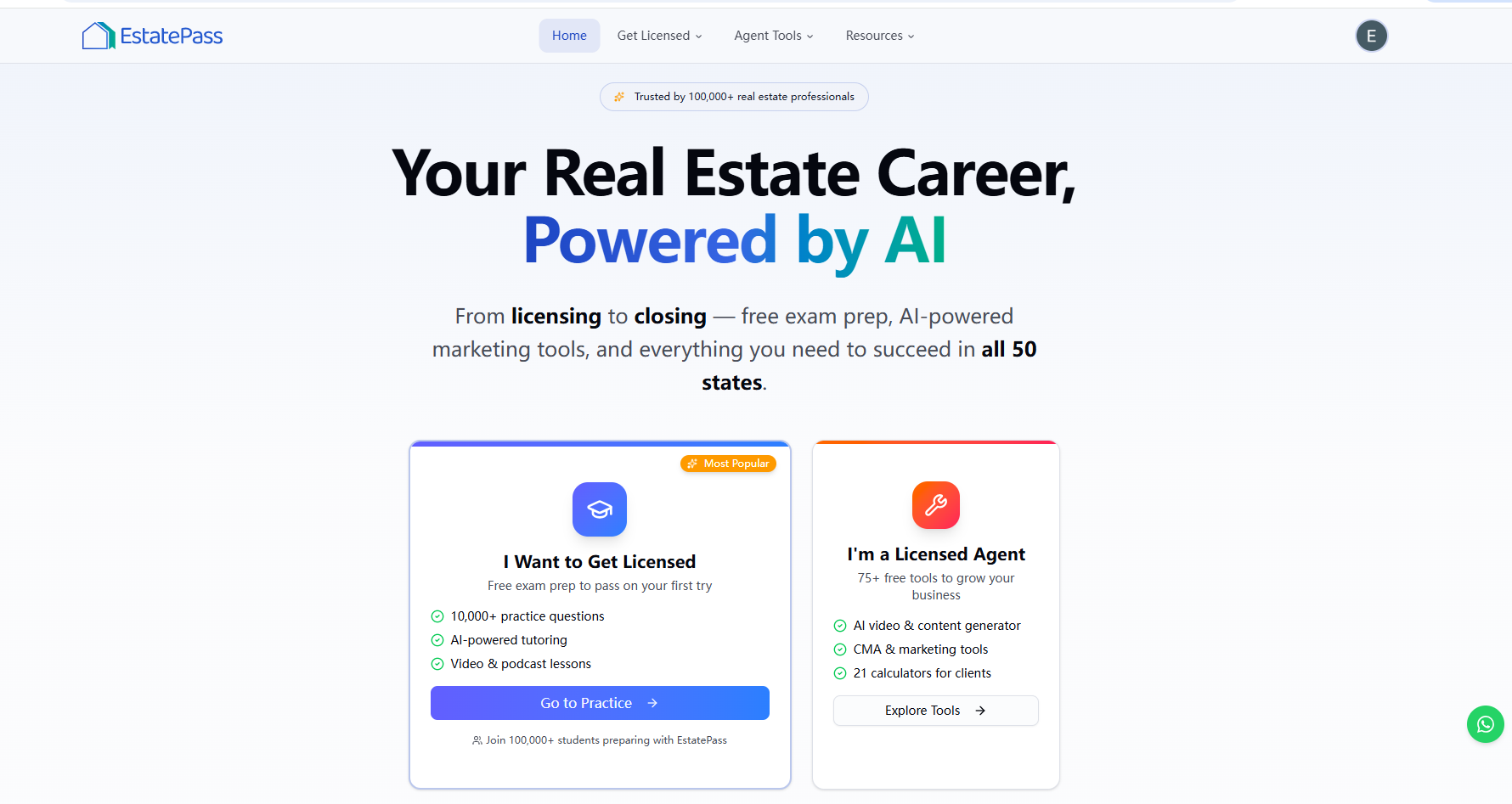 EstatePass: AI Exam Prep + Agent Tools gallery image