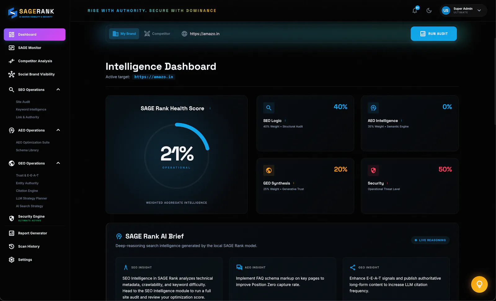 SageRank screenshot 2