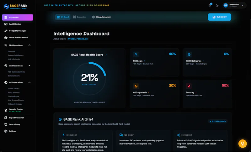 SageRank screenshot 2