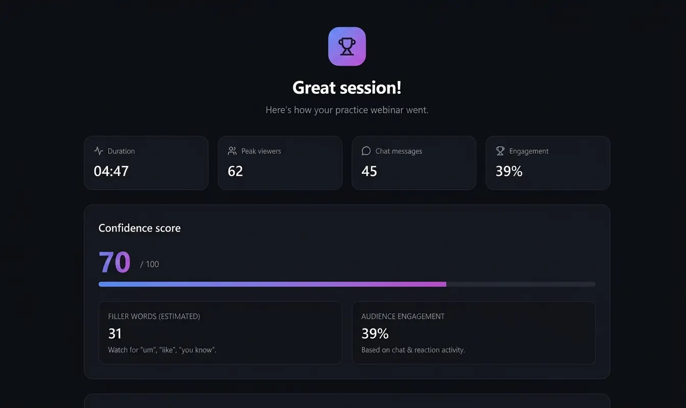 Webinar Pilot Pro: Virtual Practice Room gallery image