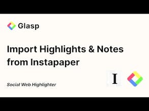 Glasp: Sync Highlights from Instapaper gallery image