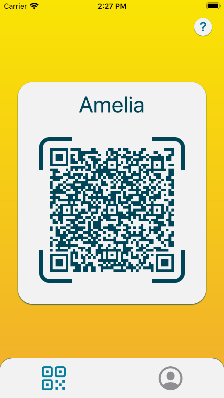 JustMetMe contact share by QR gallery image