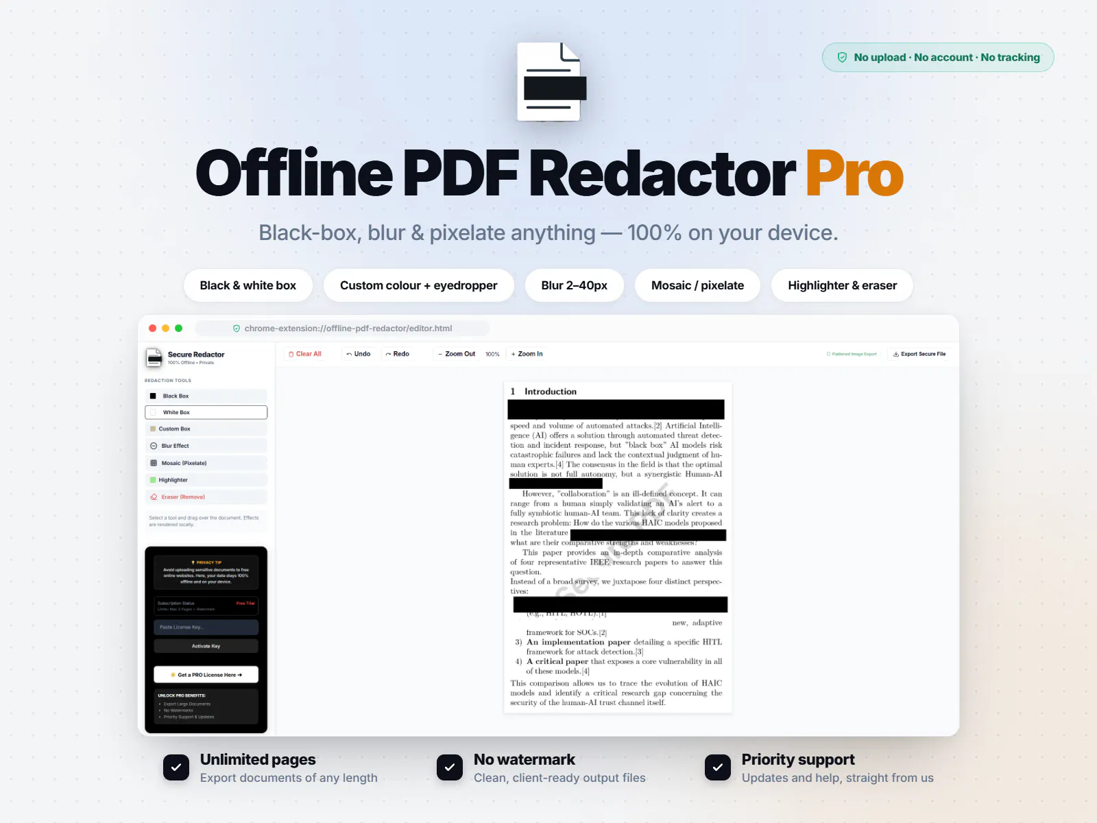 Offline PDF & Image Redactor screenshot 1