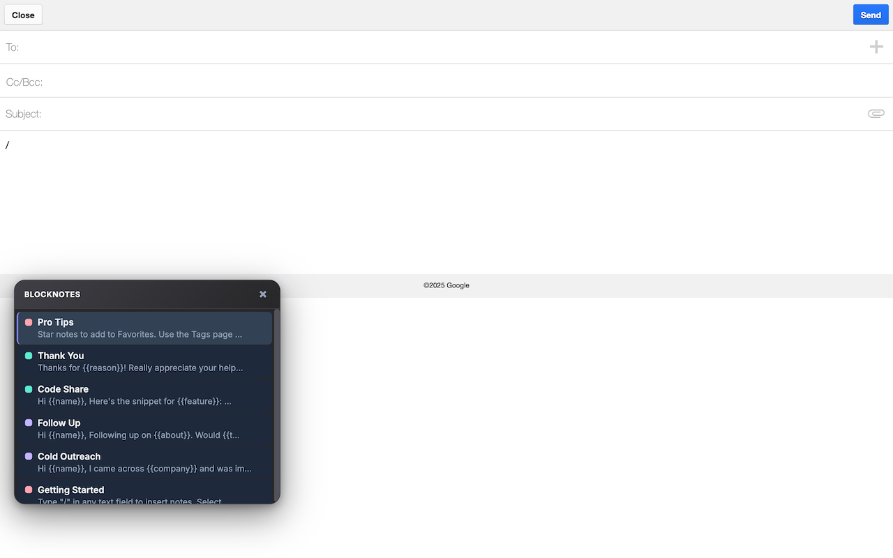 BlockNotes - Screenshot 2 showing product features and functionality