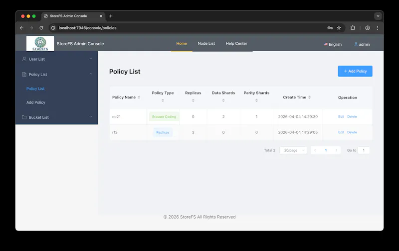 StoreFS screenshot 3