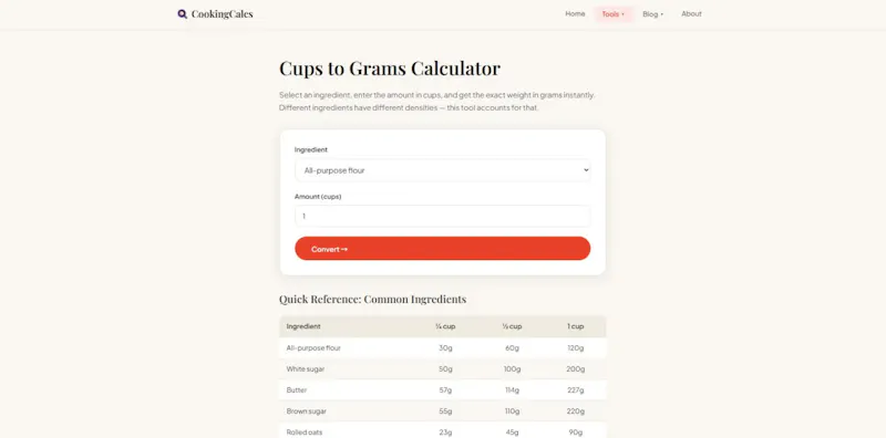 CookingCalcs screenshot 3