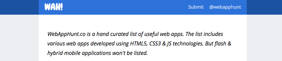Web App Hunt gallery image