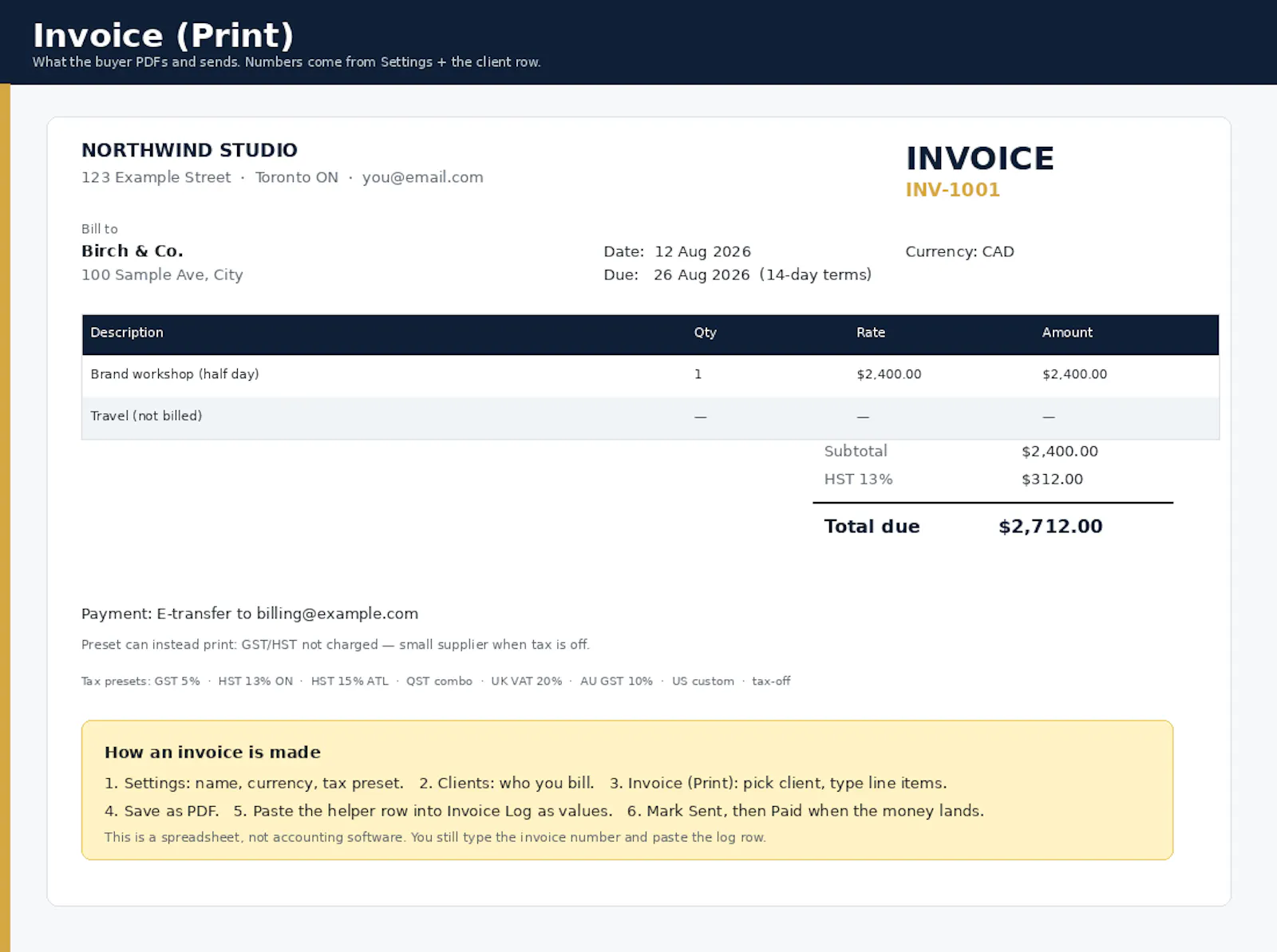 Solo Invoice OS screenshot 3