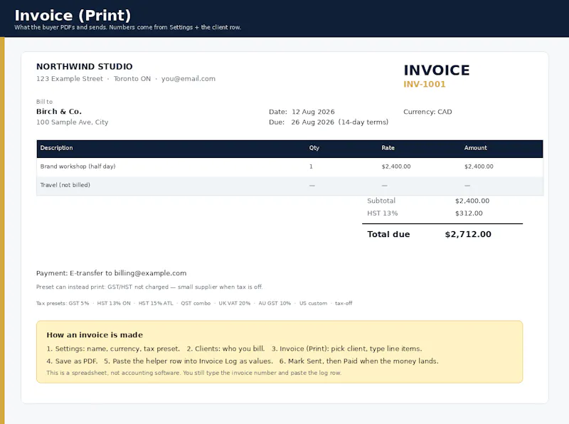 Solo Invoice OS screenshot 3