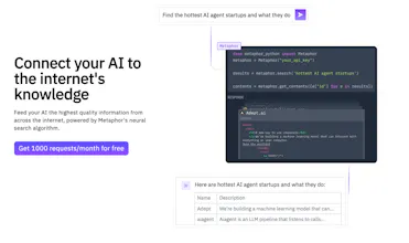 Metaphor Search API gallery image